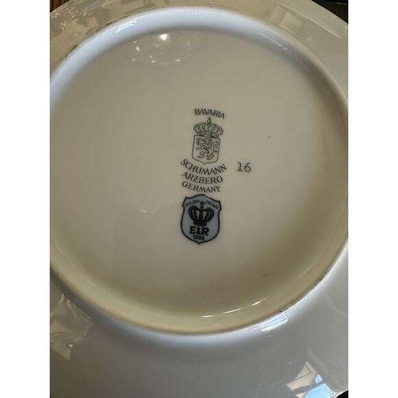 Schuman Arzberg Germany Porcelain Bird Plates Set of 3 Bavaria E & R - Picture 7 of 8